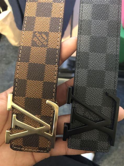 lv checkered belt.